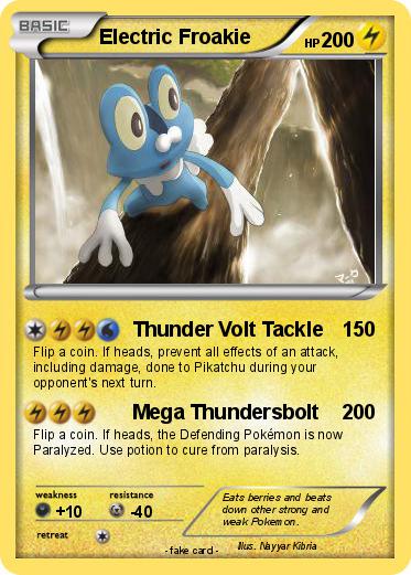 Pokemon Electric Froakie
