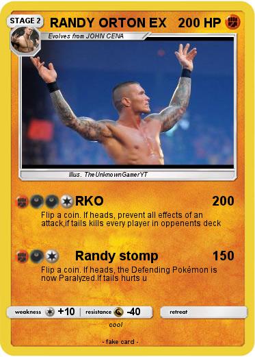 Pokemon RANDY ORTON EX