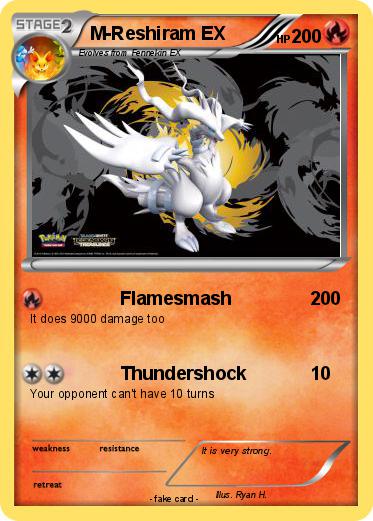 Pokemon M-Reshiram EX
