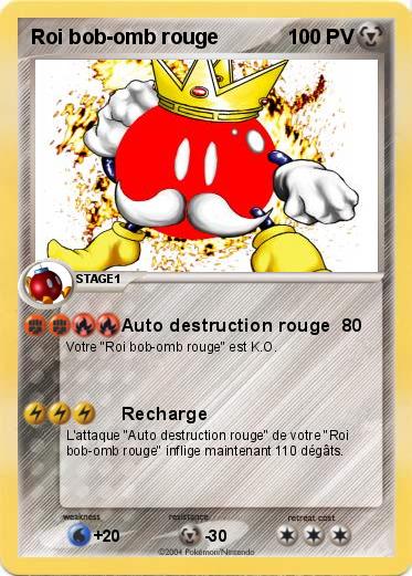 Pokemon Roi bob-omb rouge