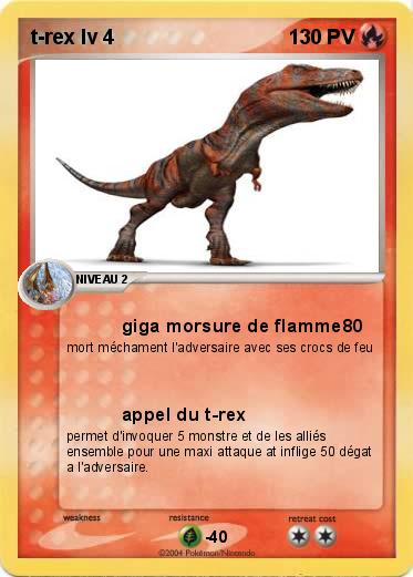 Pokemon t-rex lv 4
