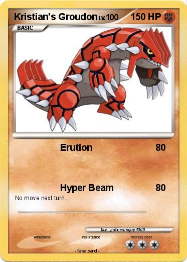 Pokemon Kristian's Groudon