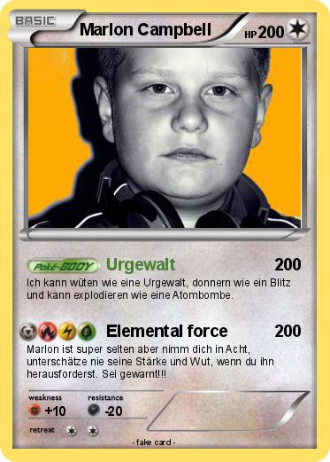Pokemon Marlon Campbell