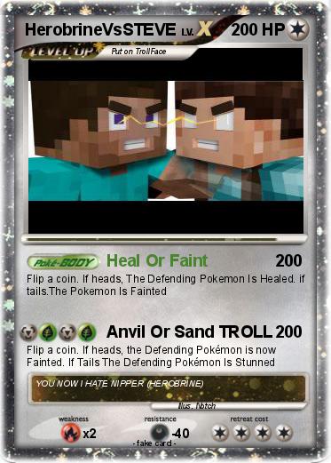 Pokemon HerobrineVsSTEVE