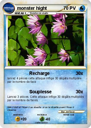 Pokemon monster hight