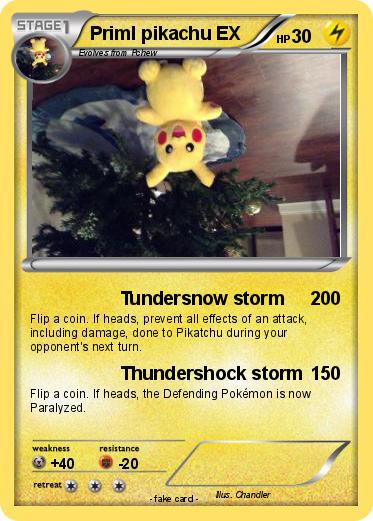 Pokemon Priml pikachu EX