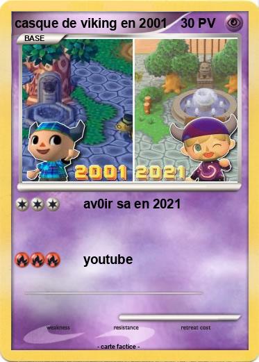 Pokemon casque de viking en 2001