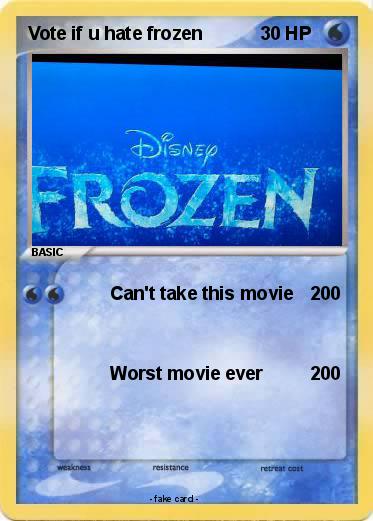 Pokemon Vote if u hate frozen