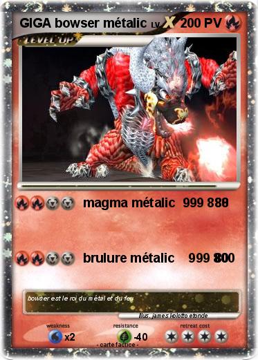 Pokemon GIGA bowser métalic