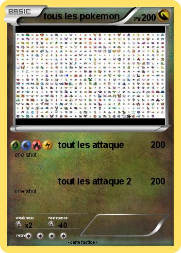 Pokemon tous les pokemon