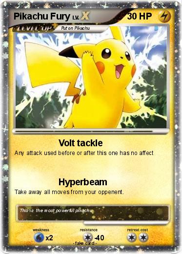 Pokemon Pikachu Fury