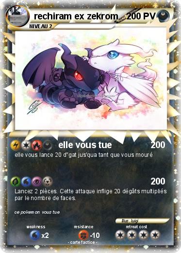 Pokemon rechiram ex zekrom