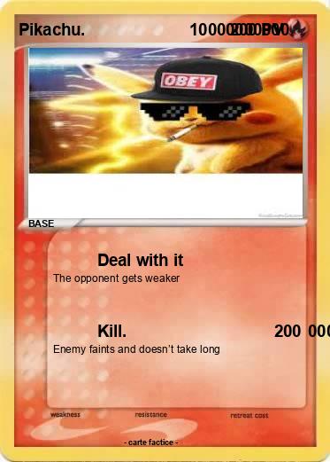 Pokemon Pikachu.                       10000000000