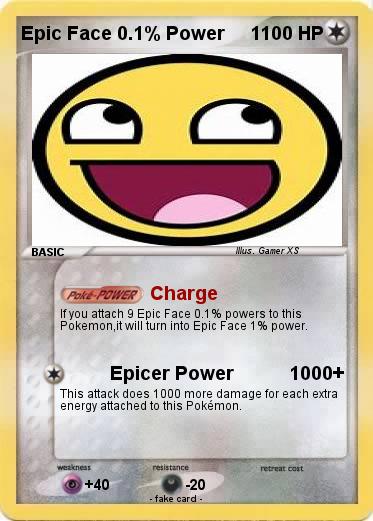 Pokemon Epic Face 0.1% Power     1