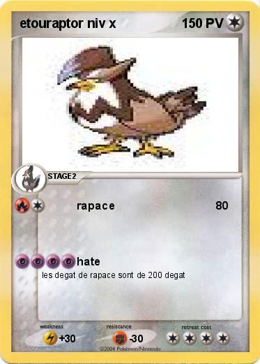 Pokemon etouraptor niv x