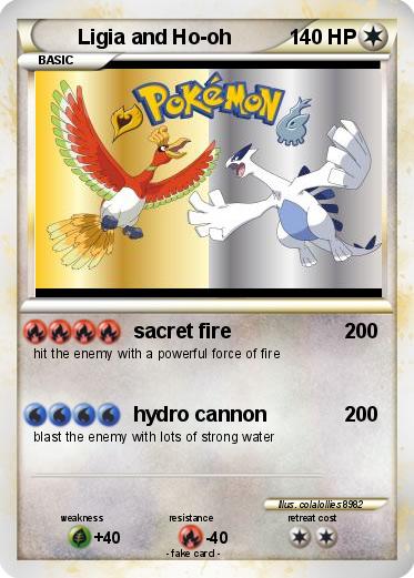 Pokemon Ligia and Ho-oh