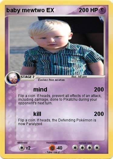 Pokemon baby mewtwo EX