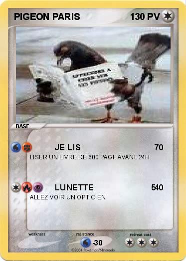 Pokemon PIGEON PARIS