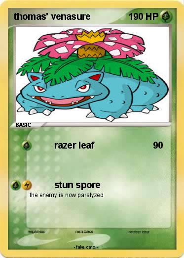 Pokemon thomas' venasure