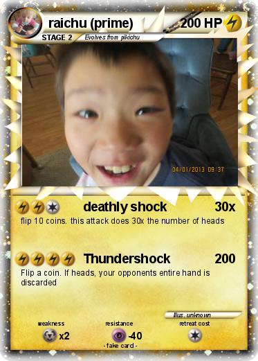 Pokemon raichu (prime)