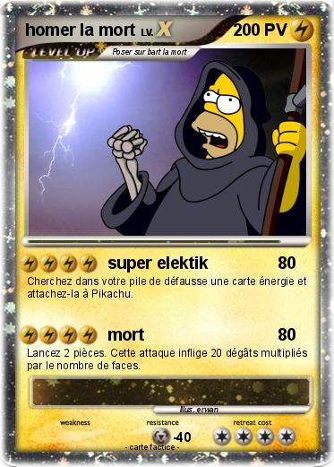 Pokemon homer la mort