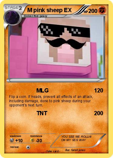 Pokemon M pink sheep EX