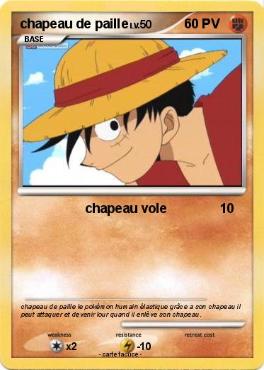 Pokemon chapeau de paille