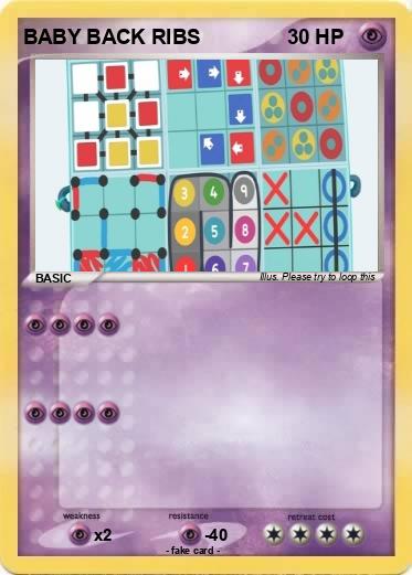 Pokemon BABY BACK RIBS