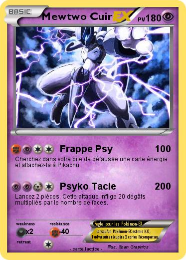 Pokemon Mewtwo Cuir