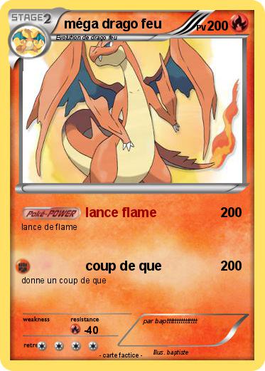 Pokemon méga drago feu