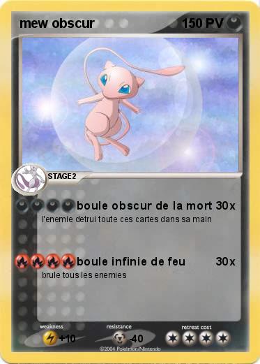Pokemon mew obscur