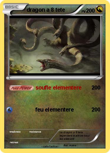 Pokemon dragon a 8 tete