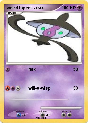 Pokemon weird lapent