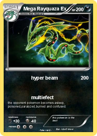 Pokémon Mega Rayquaza Ex 9 9 - hyper beam - My Pokemon Card