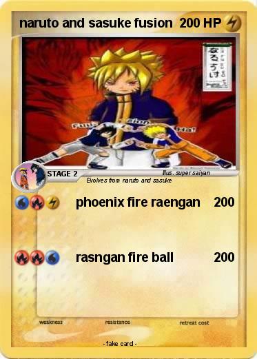 Pokemon naruto and sasuke fusion