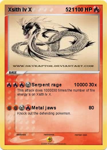 Pokemon Xsith lv X                       521