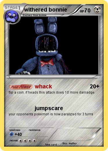 Pokemon withered bonnie