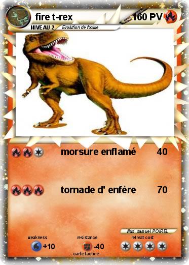 Pokemon fire t-rex