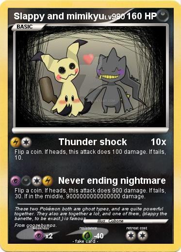 Pokemon Slappy and mimikyu