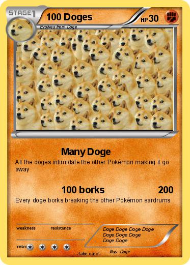 Pokemon 100 Doges
