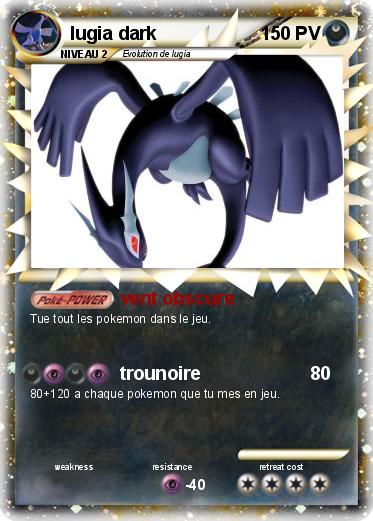 Pokemon lugia dark