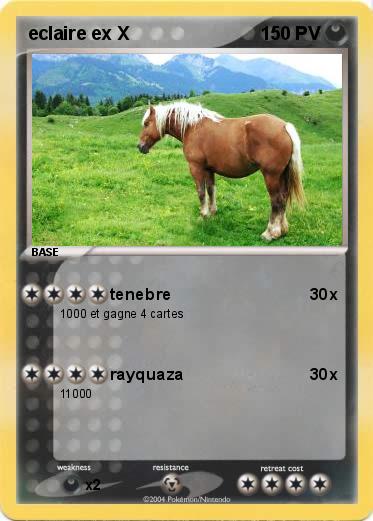 Pokemon eclaire ex X