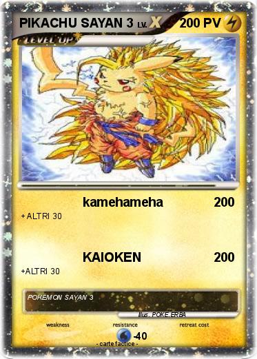 Pokemon PIKACHU SAYAN 3