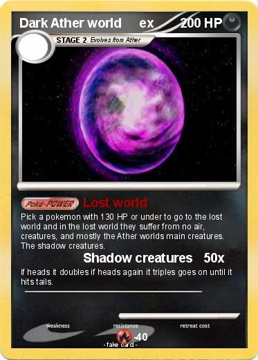 Pokemon Dark Ather world     ex