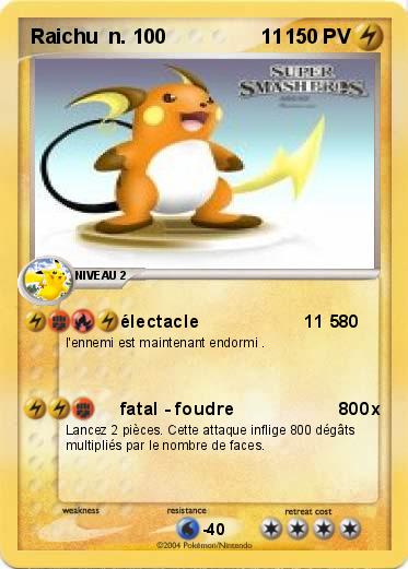 Pokemon Raichu  n. 100                 11 