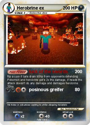 Pokemon Herobrine ex