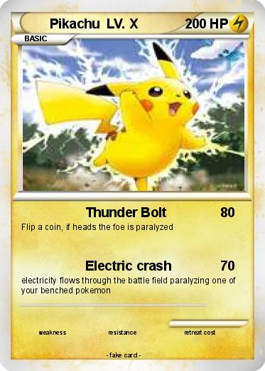Pokemon Pikachu  LV. X
