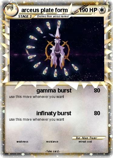 Pokemon arceus plate form