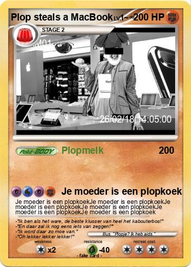 Pokemon Plop steals a MacBook
