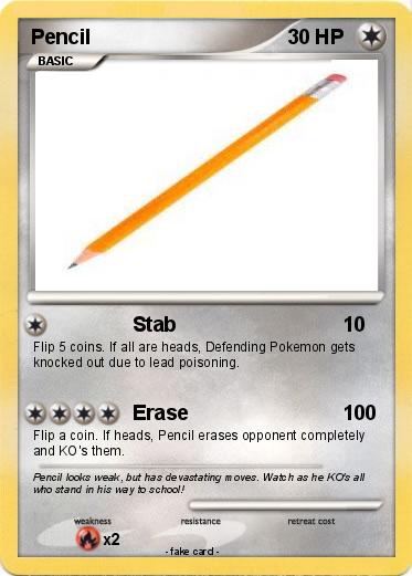 Pokemon Pencil